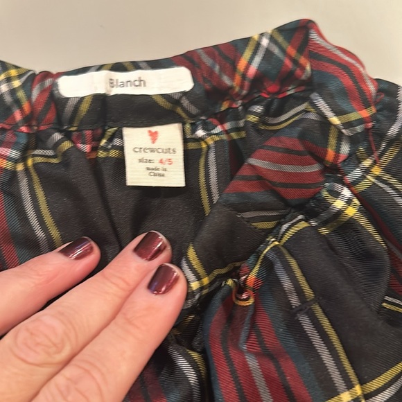 Crewcuts Holiday Plaid Skirt 4/5 - Picture 2 of 2
